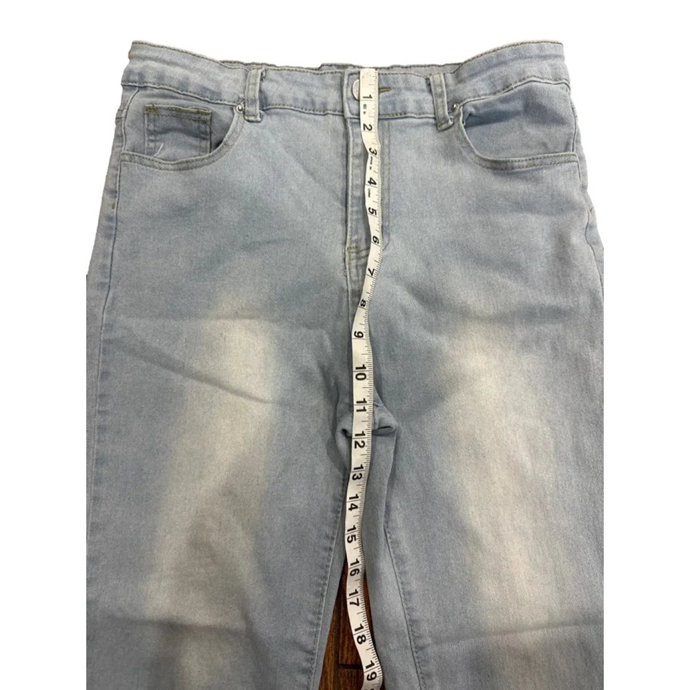 Women's Light Blue Straight Leg Jeans Size M - Picture 2 of 5
